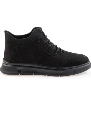 Siyah Hakiki Deri Erkek Bot & Bootie E02733925001