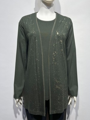 Içi Kısa Kol Bluzlu Ceketli Ince Takım 5200T