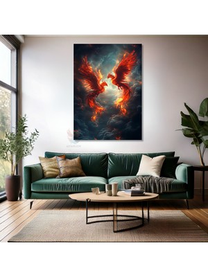 Kanvas Tablo Ev Ofis Duvar Tablosu Iki Anka Kusu Yeni Ev Hediyesi Kanvas Ev Dekoru