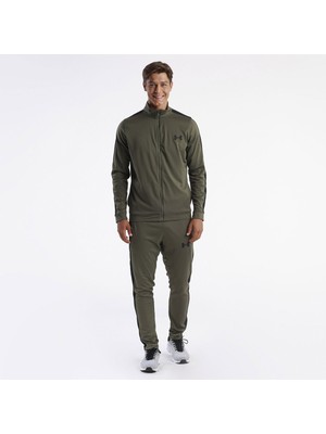 Under Armour Knit Track Erkek Yeşil Dik Yaka Eşofman Takımı