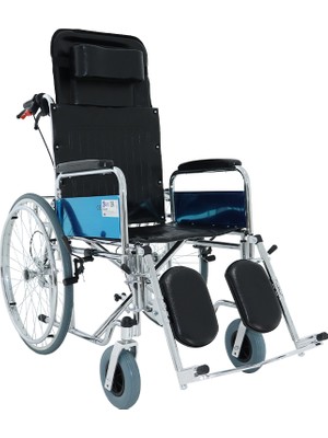 Golfi Çok Fonksiyonlu Tekerlekli Sandalye | Geniş Ayarlanabilir Sırtlık, Yatabilir Koltuk, Katlanabilir Yapı G124E