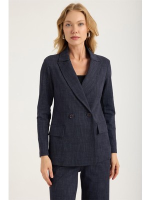 2 Düğmeli 2 Cep Kapaklı Ceket