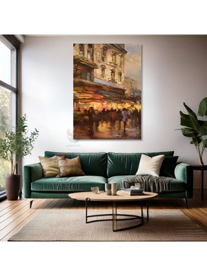 Kanvas Tablo Ev Ofis Duvar Tablosu Yagli Boya Görünümlü Yeni Ev Hediyesi Kanvas Ev Dekoru