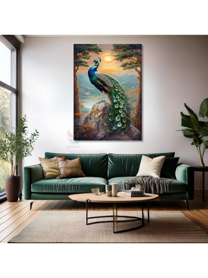 Kanvas Tablo Ev Ofis Duvar Tablosu Tavuzkusu Güneş Yeni Ev Hediyesi Kanvas Ev Dekoru