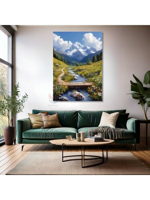 Kanvas Tablo Ev Ofis Duvar Tablosu Masalsi Manzara Yeni Ev Hediyesi Kanvas Ev Dekoru