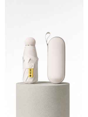 Mini Kapsül Şemsiye Özel Kılıflı, Su Geçirmez ve Taşınabilir Model 6 Telli ve Uv Korumalı Yağmur Şemsiyesis