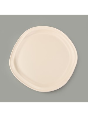 Evidea Kitchen Bloom Servis Tabağı - Krem - 29 cm