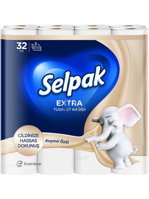 Selpak Extra Kaşmir Özlü 32'li Tuvalet Kağıdı