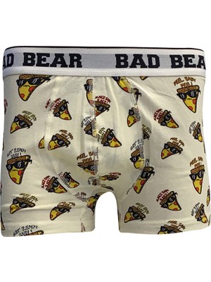 Bad Bear Pizza Erkek Desenli Boxer