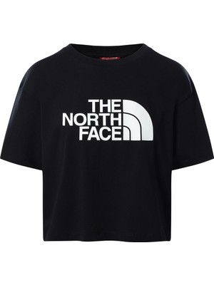 The North Face W SS Cropped Easy Tee Siyah Kadın T-Shirt NF0A4T1RJK31