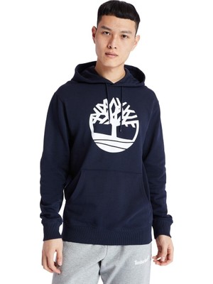 Timberland Core Logo PO Hood Bb Lacivert Erkek Sweatshirt TB0A2BJHU101