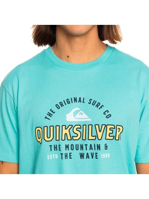 Quiksilver Floating Around Erkek Mavi Tişört