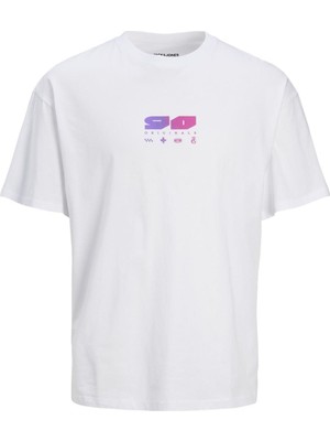 Jack&jones 12254178  Baskılı  0 Yaka Kısa Kol Tshırt