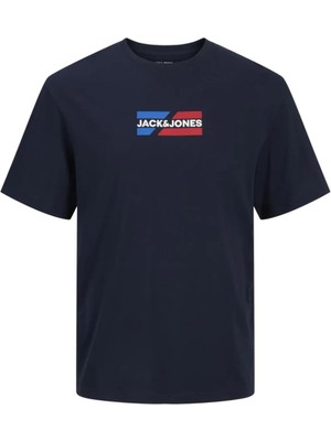 Jack&jones 12268415 Jjecorp Graphıc Organıc Cotton 0 Yaka Kısa Kol Tsh