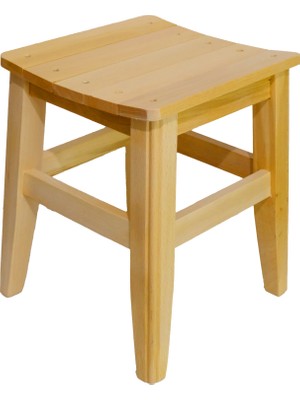 Ahşap Tabure 35 cm - Çıtalı