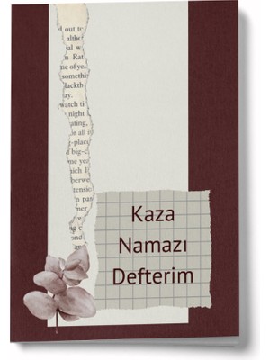Kaza Namazı Defterim - Bordo