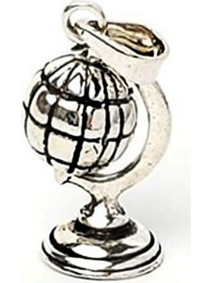 Dünya haritası Gümüş Kolye ucu