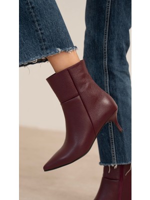 Toledo Bordo Hakiki Deri  Bot