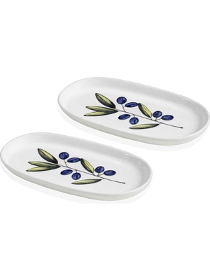 The Mia Olivos Oval Servis 2li 26 cm
