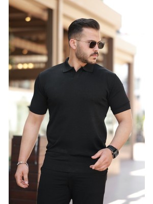 Erkek Hemşire Yaka Kısa Kollu Tişört