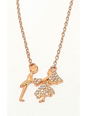 Zirkon Taşlı Gümüş Aşk Kolyesi