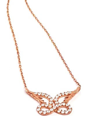 melek kanadı ve sonsuzluk Figürlü Gümüş  Bayan kolye