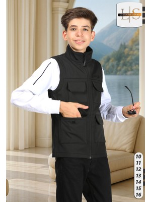 Lasgaris Jeans Çok Cepli Outdoor Erkek Yelek