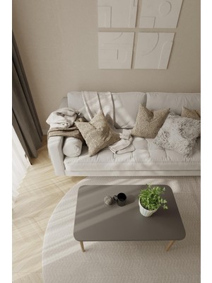 Hamadex Orta Sehpa, Ahşap Ayaklı Orta Sehpa, Salon Masa, Dikdörtgen Orta Sehpa