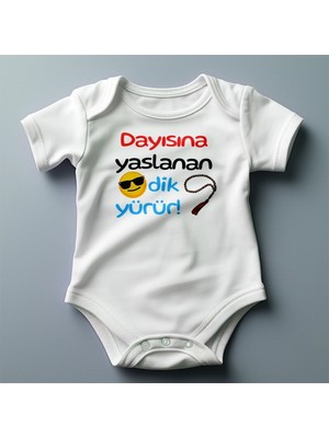 Dayısına Yaslanan Dik Yürür  Baskılı Zıbın
