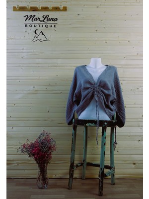 MarLuna Boutique Asansörlü Crop Bluz