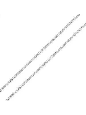 Küp Zincir 925 Ayar Gümüş Erkek Kolye