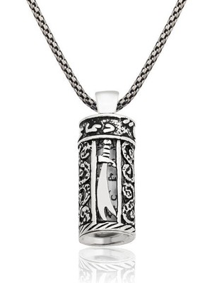 Zulfikar Kılıcı Çevşen Erkek 925 Ayar Gümüş Kolye