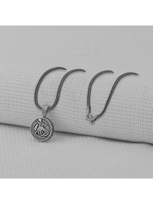 Mevlana Kebir Dualı Cevşen 925 Ayar Gümüş Erkek Kolye