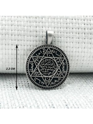 Süleyman Mührü 925 Ayar Gümüş Erkek Kolye