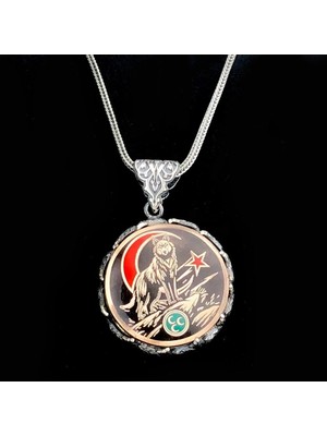 Hilal Bozkurt  925 Ayar Gümüş Erkek Kolye