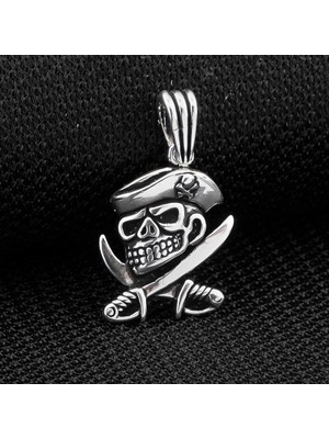 Kuru Kafa  925 Ayar Gümüş Erkek Kolye