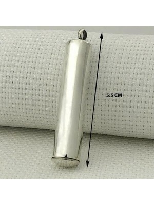 Silindir Cevşeni Kebir Dualı 925 Ayar Gümüş Erkek Kolye Ucu