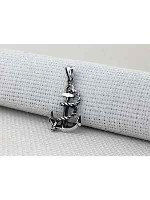 Denizci Çapa  925 Ayar Gümüş Erkek Kolye Ucu