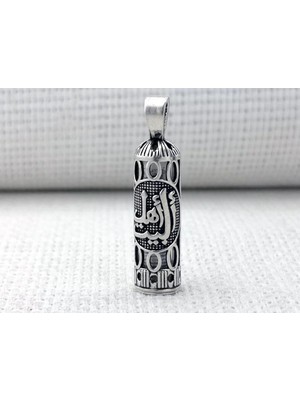 Ehlibeyt Yazılı Cevşeni Kebir Dualı  925 Ayar Gümüş Erkek Kolye Ucu