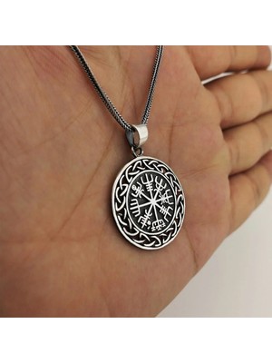 Korsan Denizci 925 Ayar Gümüş Erkek Kolye