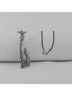 Viking Iskandinav Savaşcı Baltası  925 Ayar Gümüş Erkek Kolyesi