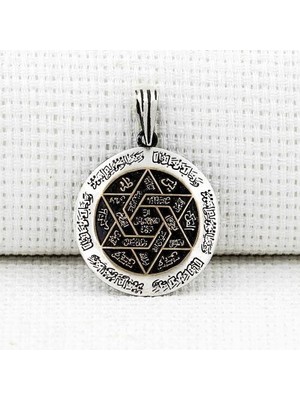 Özel Ismi Azam Duası 925 Ayar Gümüş Erkek Kolye Ucu