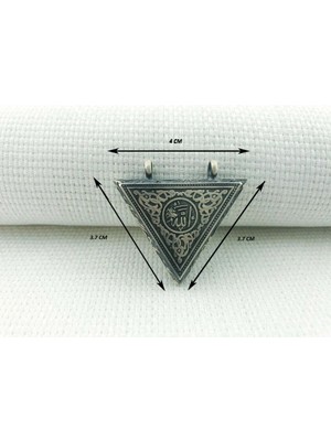 Allah Yazılı Cevşeni Kebir Dualı 925 Ayar Gümüş Erkek Kolye Ucu