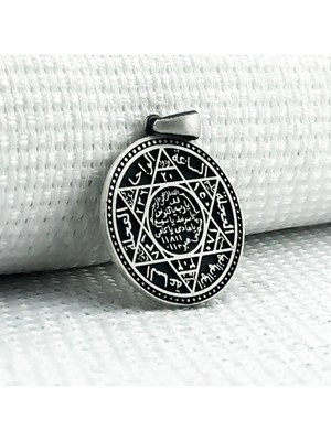 Süleyman Mührü 925 Ayar Gümüş Erkek Kolye Ucu