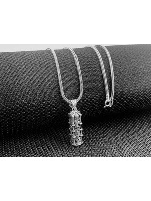 Cevşeni Kebir Dualı 925 Ayar Gümüş Erkek Kolye Ucu