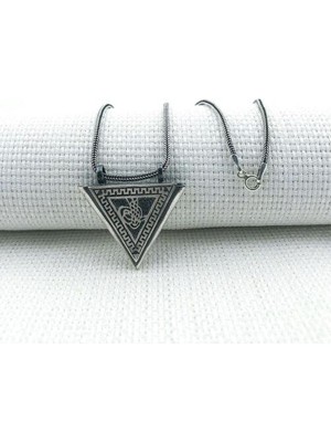 Osmanlı Tugralı Orta Boy Cevşeni Kebir Dualı 925 Ayar Gümüş Erkek Kolye