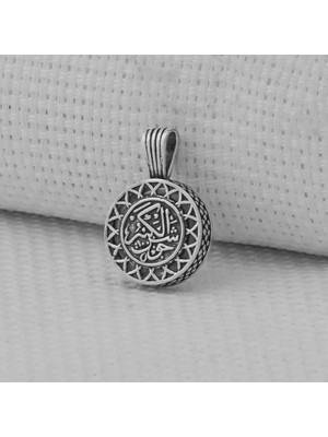 Besmele I Şerif Cevşeni Kebir Dualı 925 Ayar Gümüş Erkek Kolye Ucu