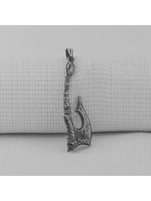 Viking Iskandinav Savaşcı Baltası  925 Ayar Gümüş Erkek Kolyesi Ucu