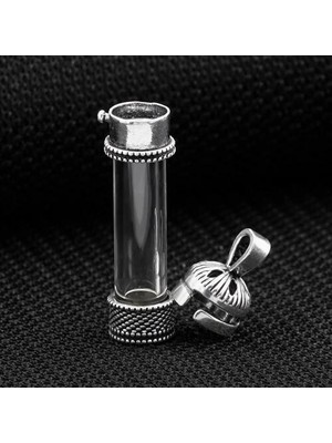 Silindir Tasarımlı Cevşeni Kebir Dualı 925 Ayar Gümüş Erkek Kolye Ucu