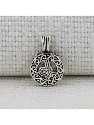 Osmanlı Tuğrası Kebir Dualı Cevşen 925 Ayar Gümüş Erkek Kolye Ucu